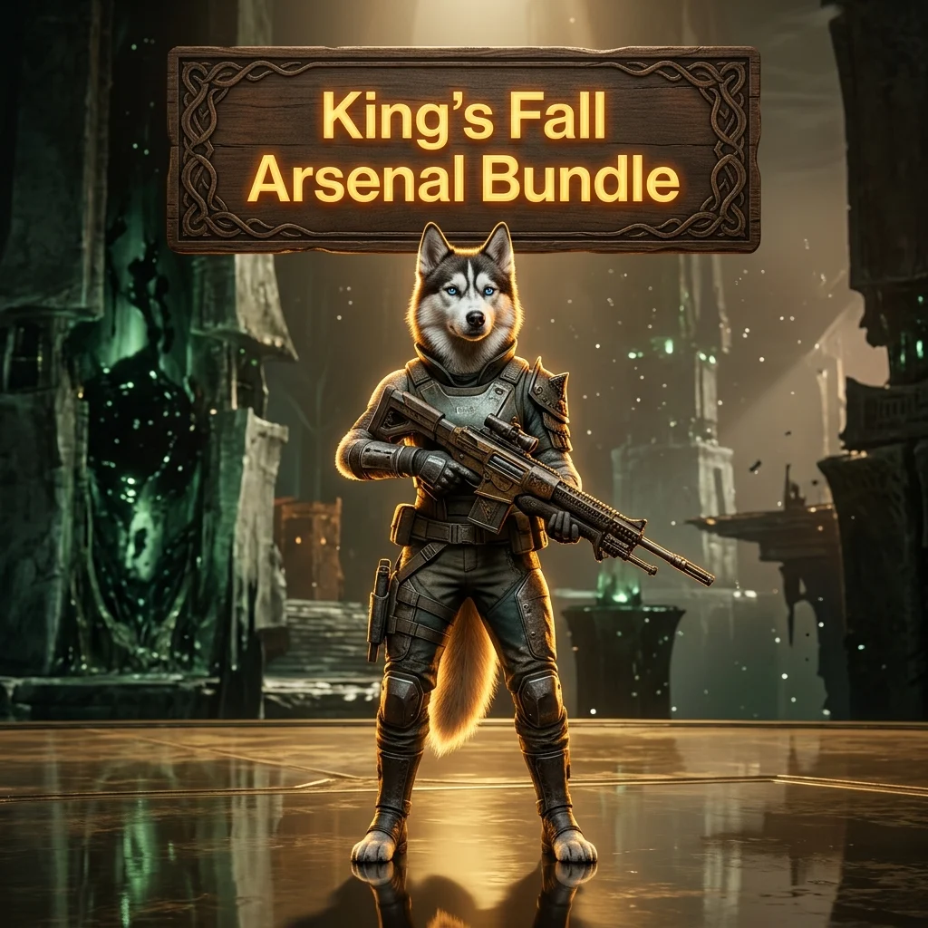 Promotional image for the King’s Fall Arsenal Bundle Boost in Destiny 2 service.