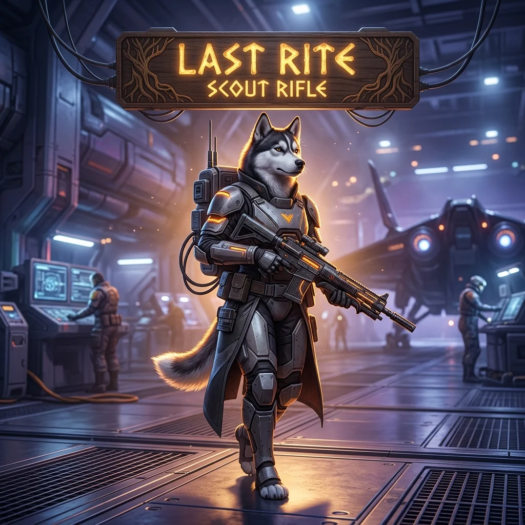 Promotional image for the Last Rite Scout Rifle Boost in Destiny 2 service.
