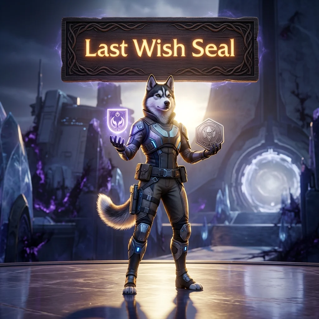 Promotional image for the Last Wish Seal Boost service in the Destiny 2 game.