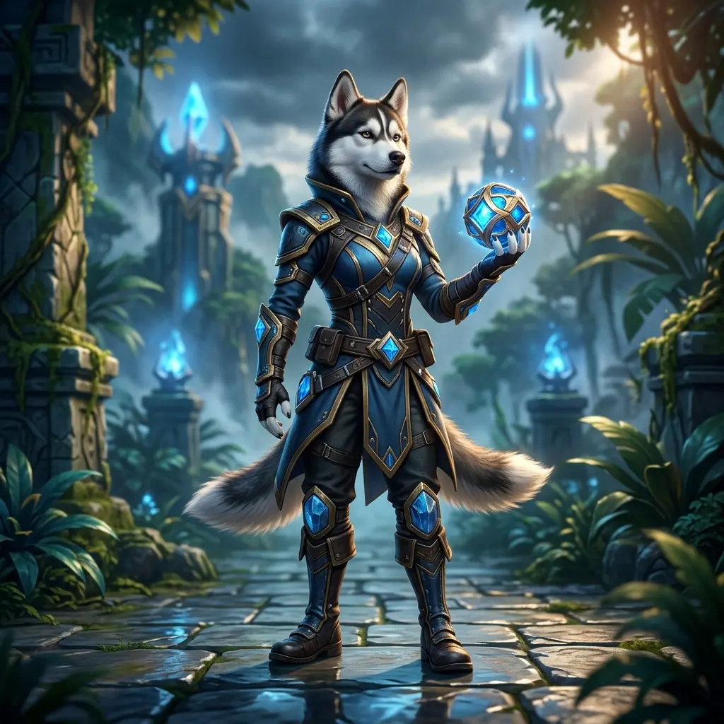 Sfeervolle game-illustratie die aansluit bij League of Legends-diensten, zonder leesbare tekst of zichtbare tekens