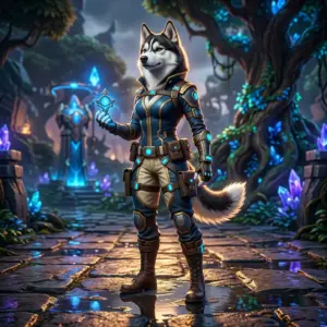 Stämningsfull fantasymiljö som representerar tjänster och upplevelser för League of Legends.