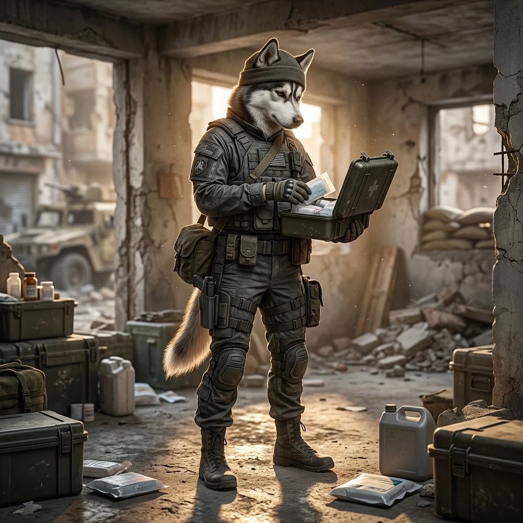 Hình minh họa không chữ cho chủ đề lợi nhuận của bác sĩ trong Wardogs.
