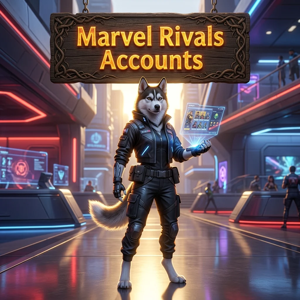 Promotional image representing Marvel Rivals Accounts and the related Marvel Rivals game account service