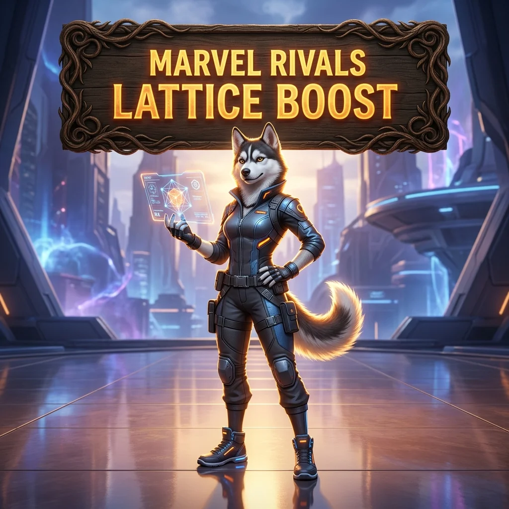 Promotional image for the Marvel Rivals Lattice Boost service and product