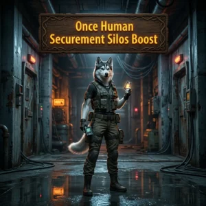Promotional image for the Once Human Securement Silos Boost service and its Once Human game context
