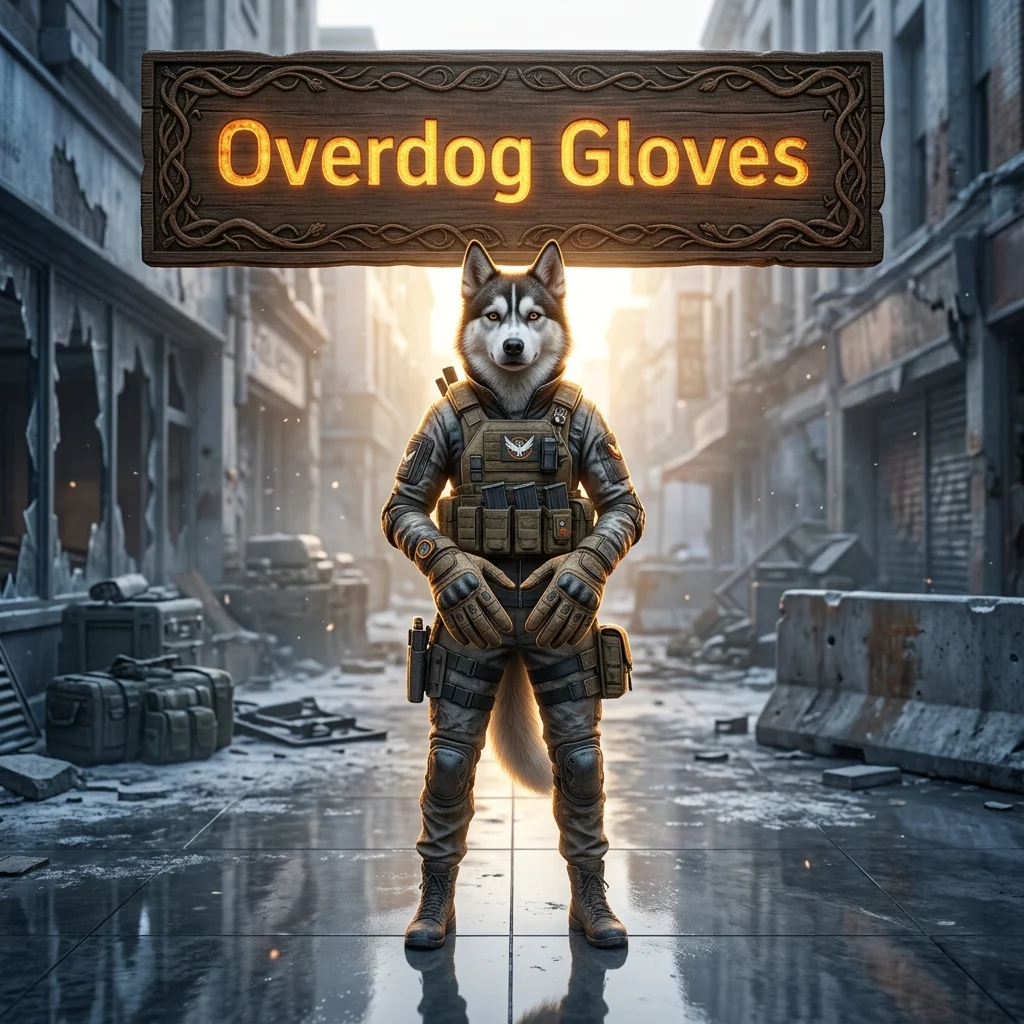 Promotional image for the Overdog Gloves Boost in The Division 2 service.
