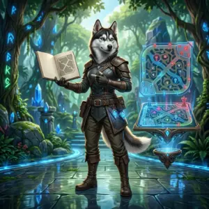 Ilustrasi bertema permainan League of Legends untuk panduan gratis bagi pemain