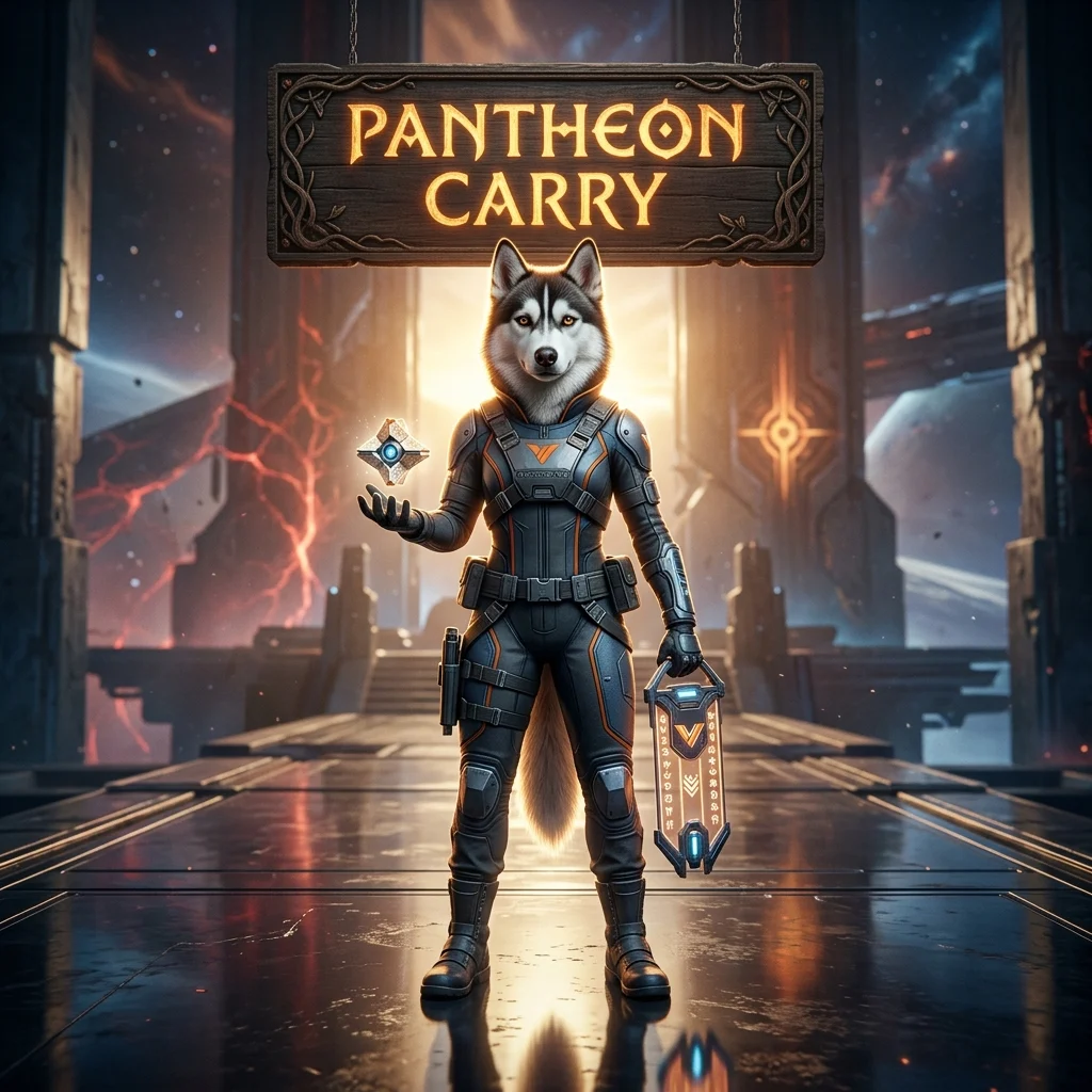 Promotional image representing the Pantheon Carry Boost service for Destiny 2 players