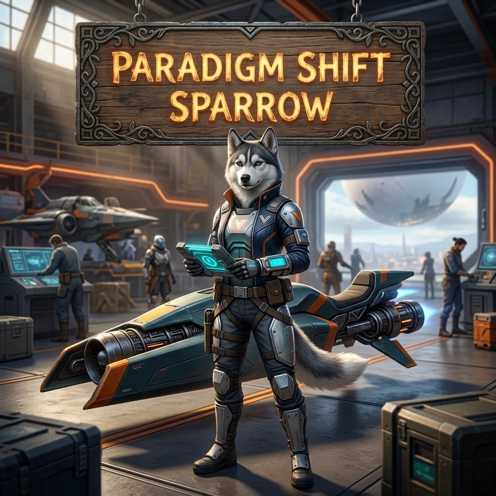 Promotional image for the Paradigm Shift Sparrow Boost service in Destiny 2