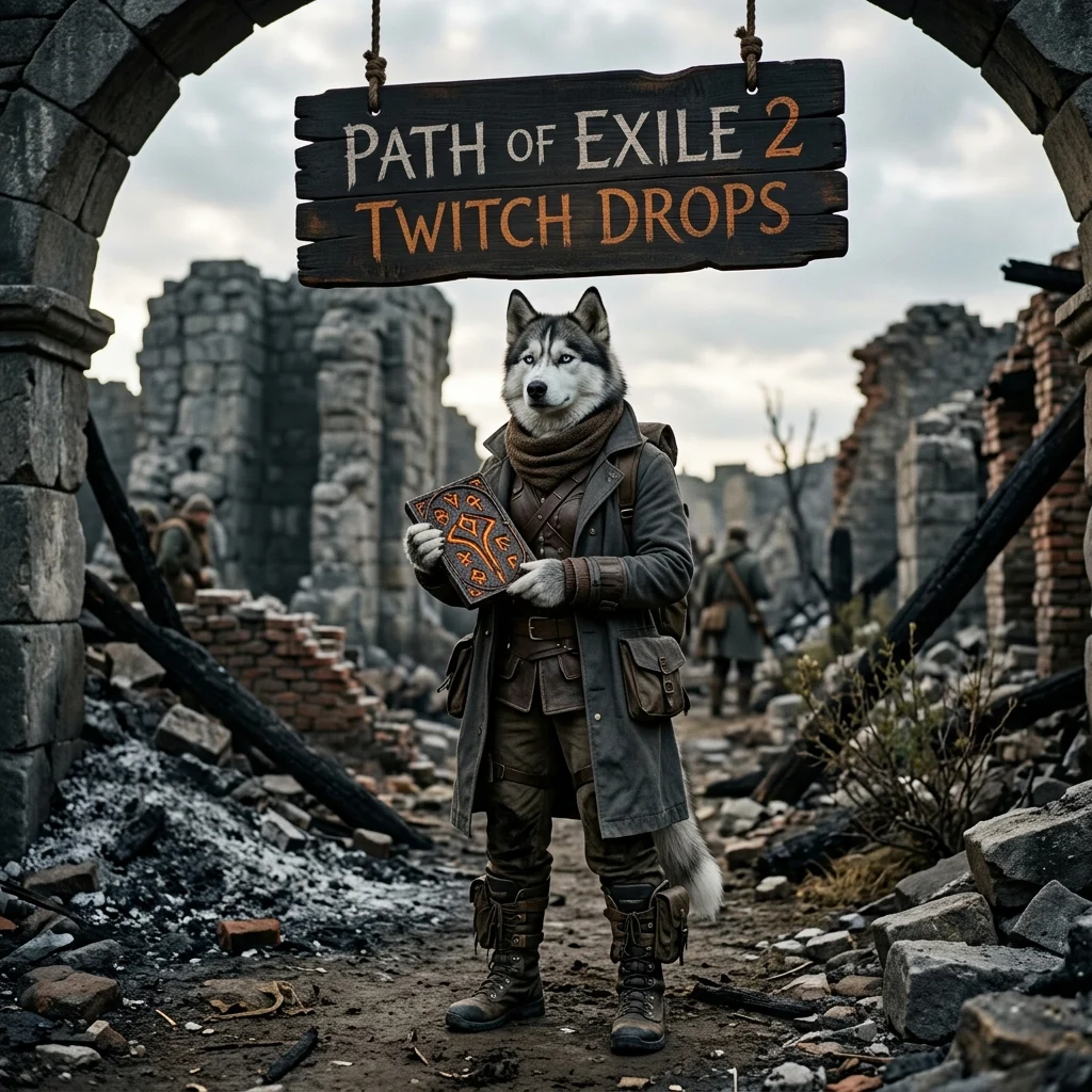 Promotional image representing the Path of Exile 2 Twitch Drops campaign for the Path of Exile 2 game.