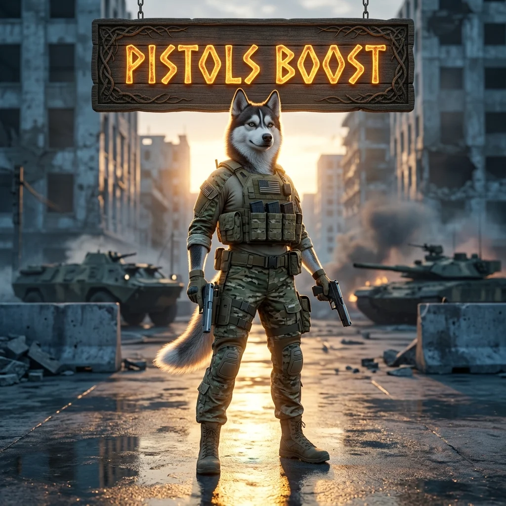 Promotional image representing the Pistols Boost service for Battlefield 6