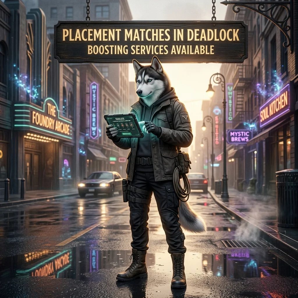 Promotional image for Placement Matches Boost in Deadlock, a service focused on placement matches.