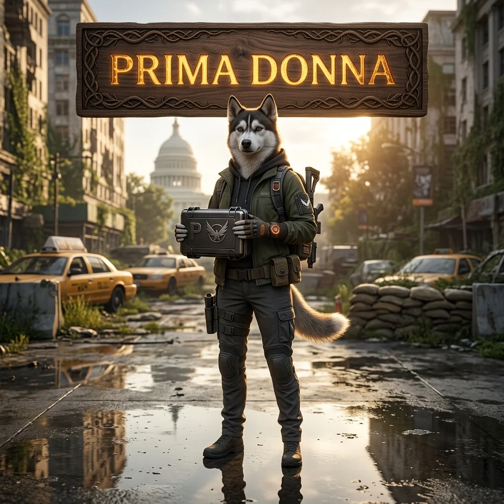Promotional image for Prima Donna Boost in The Division 2, a Division 2 boost service.