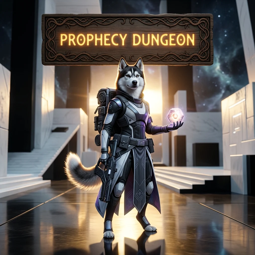Promotional image representing a Prophecy Dungeon Boost in Destiny 2 service.