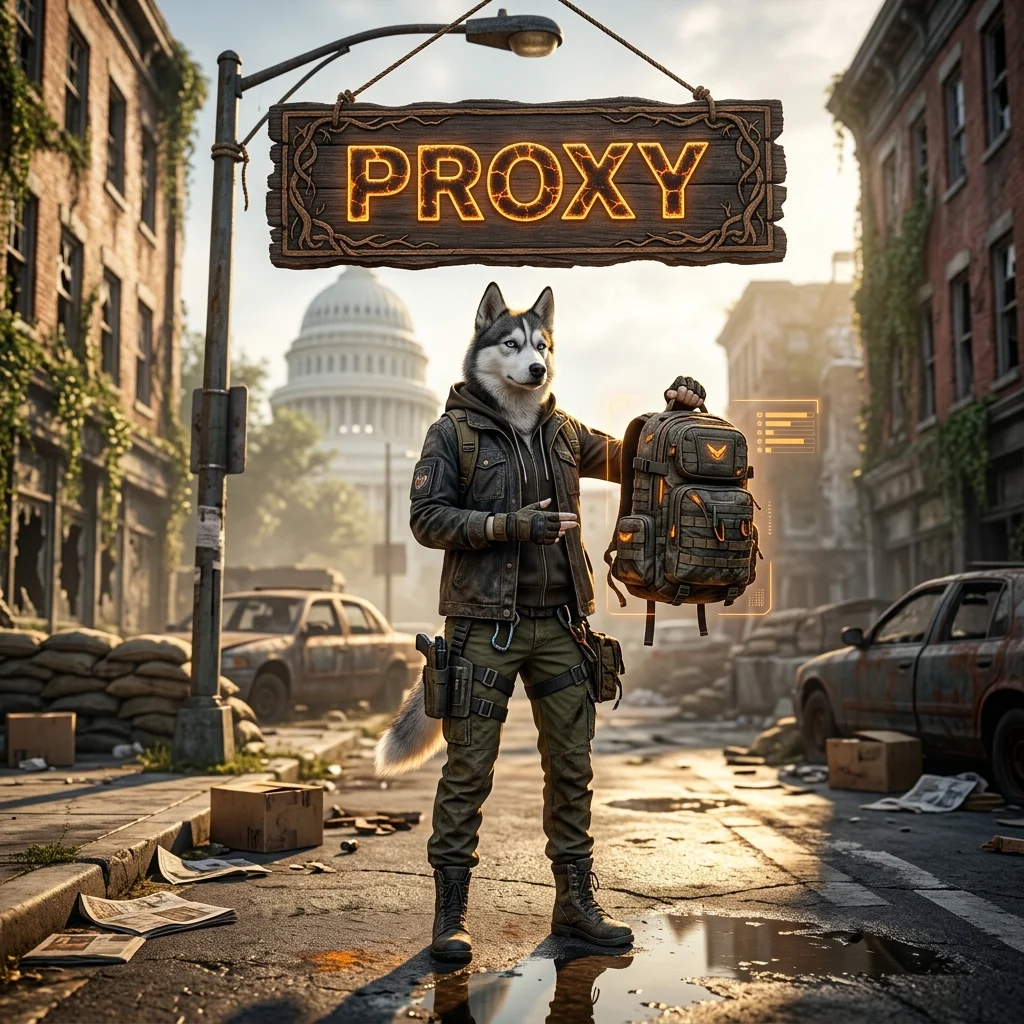 Promotional image for the Proxy Named Backpack Boost service in The Division 2.