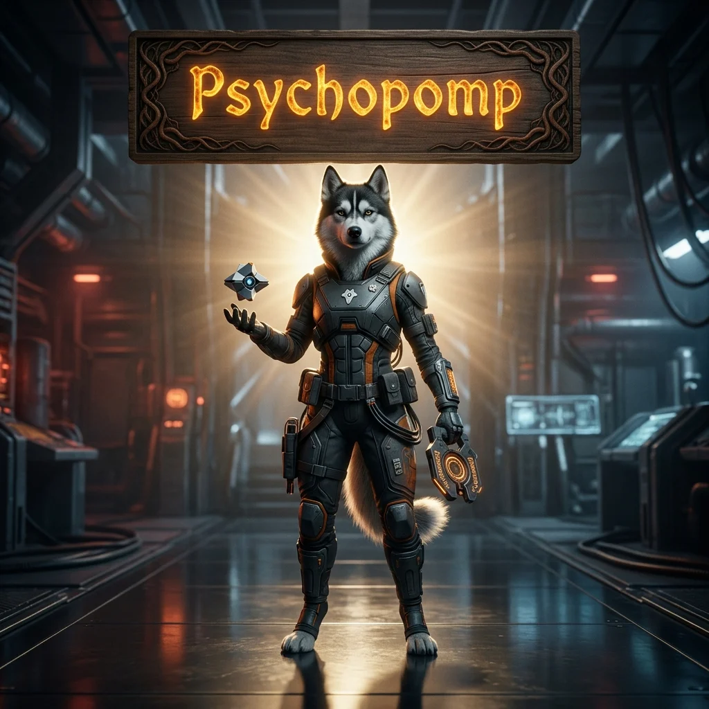 Promotional image identifying Psychopomp Boost as a service associated with Destiny 2.