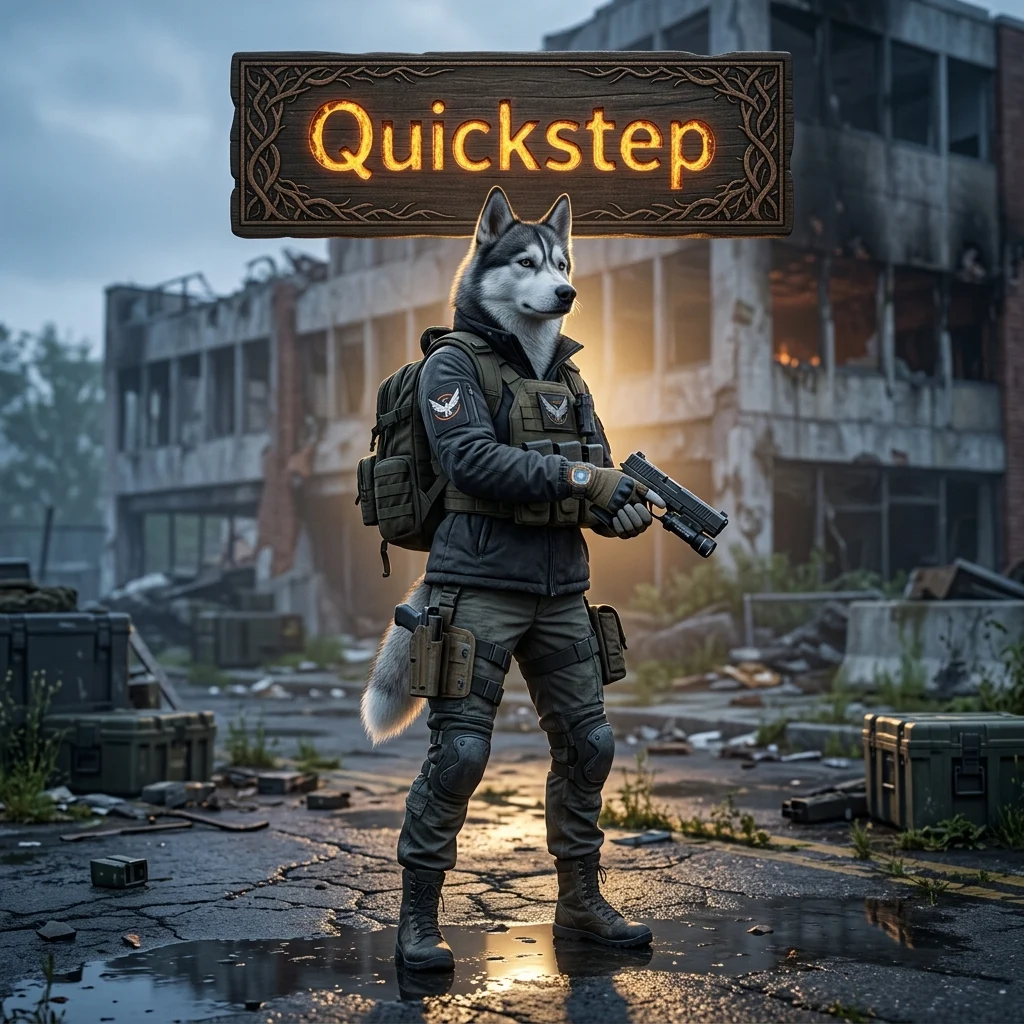 Promotional image for the Quickstep Pistol Boost in The Division 2, a Division 2 boost service focused on the named product.