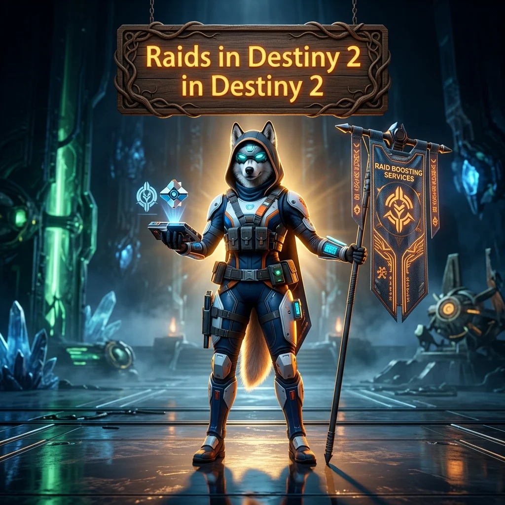 Promotional image for Raid Boosting Services in Destiny 2, representing a service for players seeking raid completion assistance.