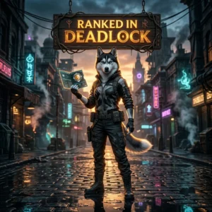 Promotional image for Ranked Boost in Deadlock, representing a service focused on ranked progression within Deadlock.