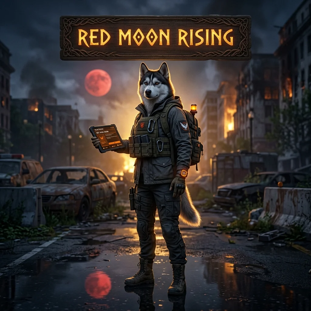 Promotional image representing the Red Moon Rising Boost service for The Division 2.