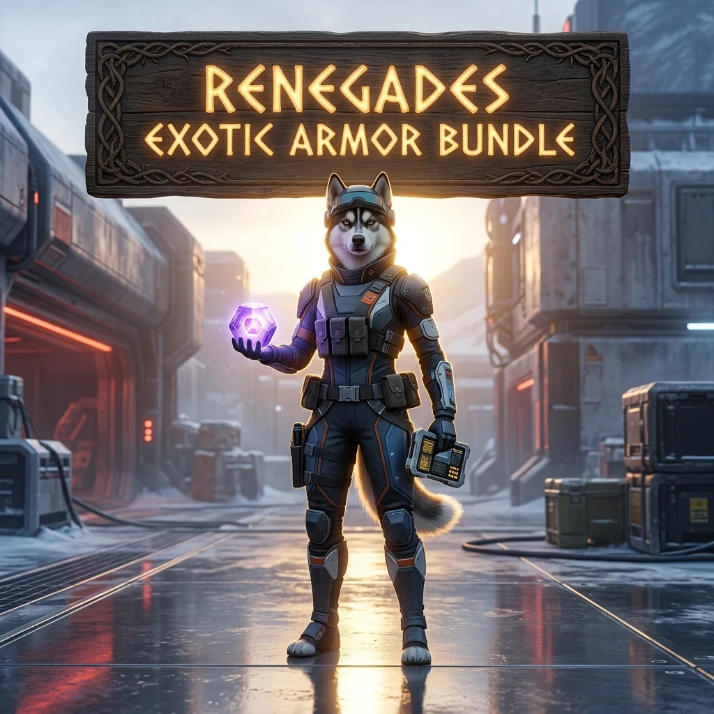 Promotional image representing the Renegades Exotic Armor Bundle Boost service in Destiny 2.