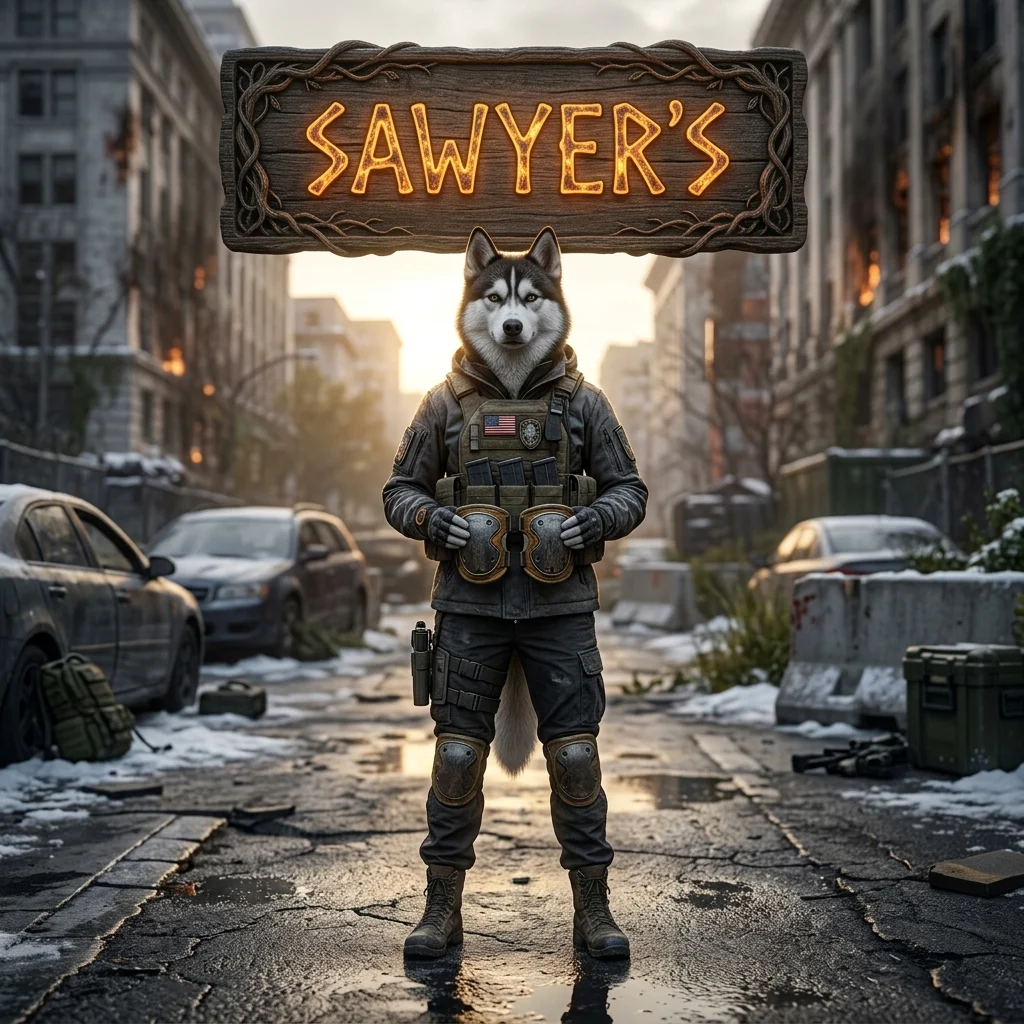 Promotional image for Sawyer’s Exotic Kneepads Boost in The Division 2, representing the boost service for this specific exotic item.