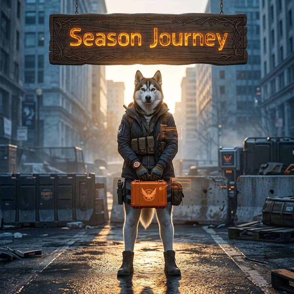 Promotional image for the Season Journey Boost in The Division 2, a Division 2 boost service focused on the season journey.