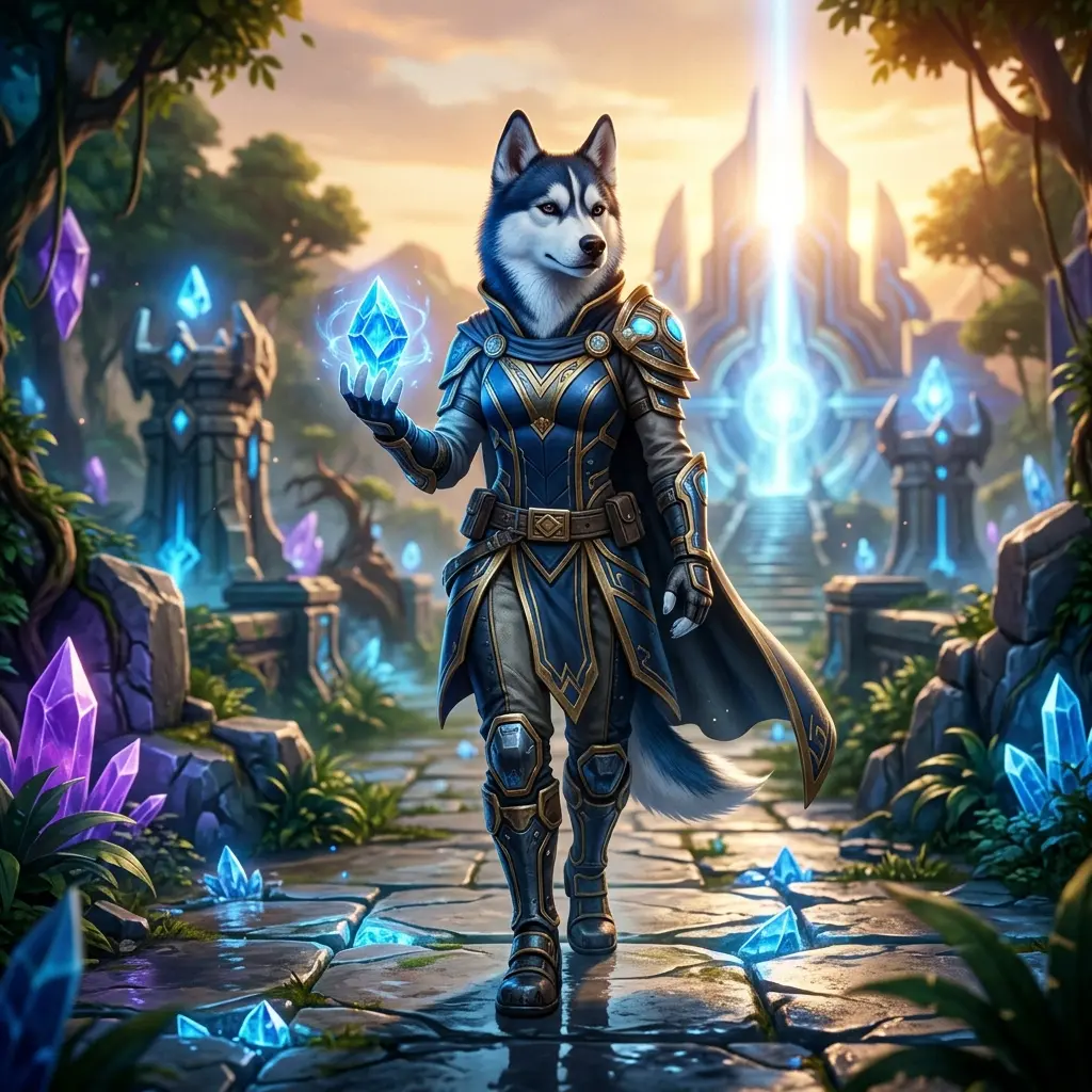 Isang digital na gaming artwork na kumakatawan sa serbisyong LoL Net Win Boost, nang walang nakikitang teksto o karatula.