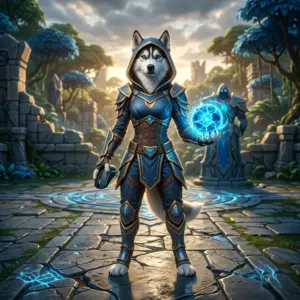 Ilustración promocional relacionada con servicios de League of Legends, sin texto visible.