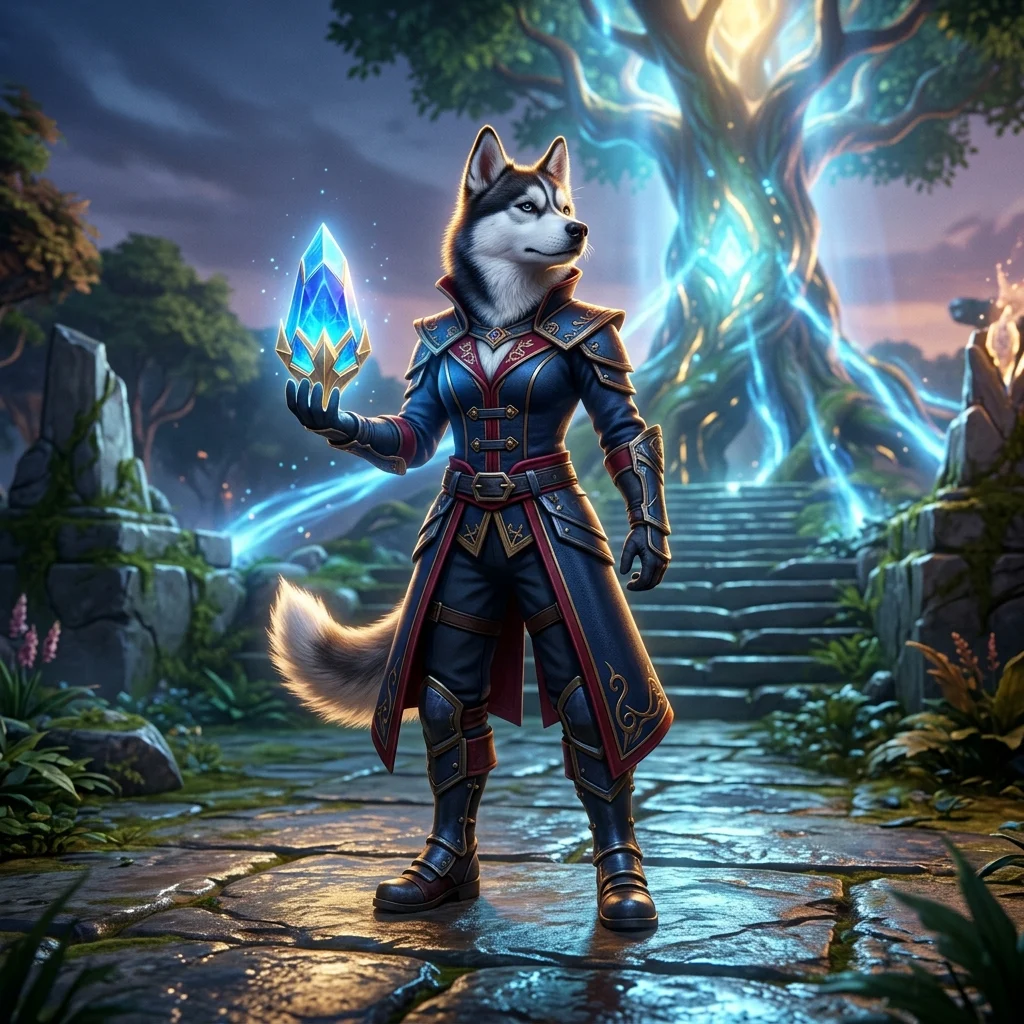 Ilustrație tematică pentru un serviciu de creștere a MMR-ului în Dota 2, fără text lizibil sau elemente de identificare