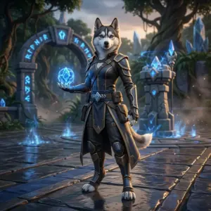Artwork illustrato associato ai servizi di League of Legends, presentato senza testo leggibile né segnaletica visibile.