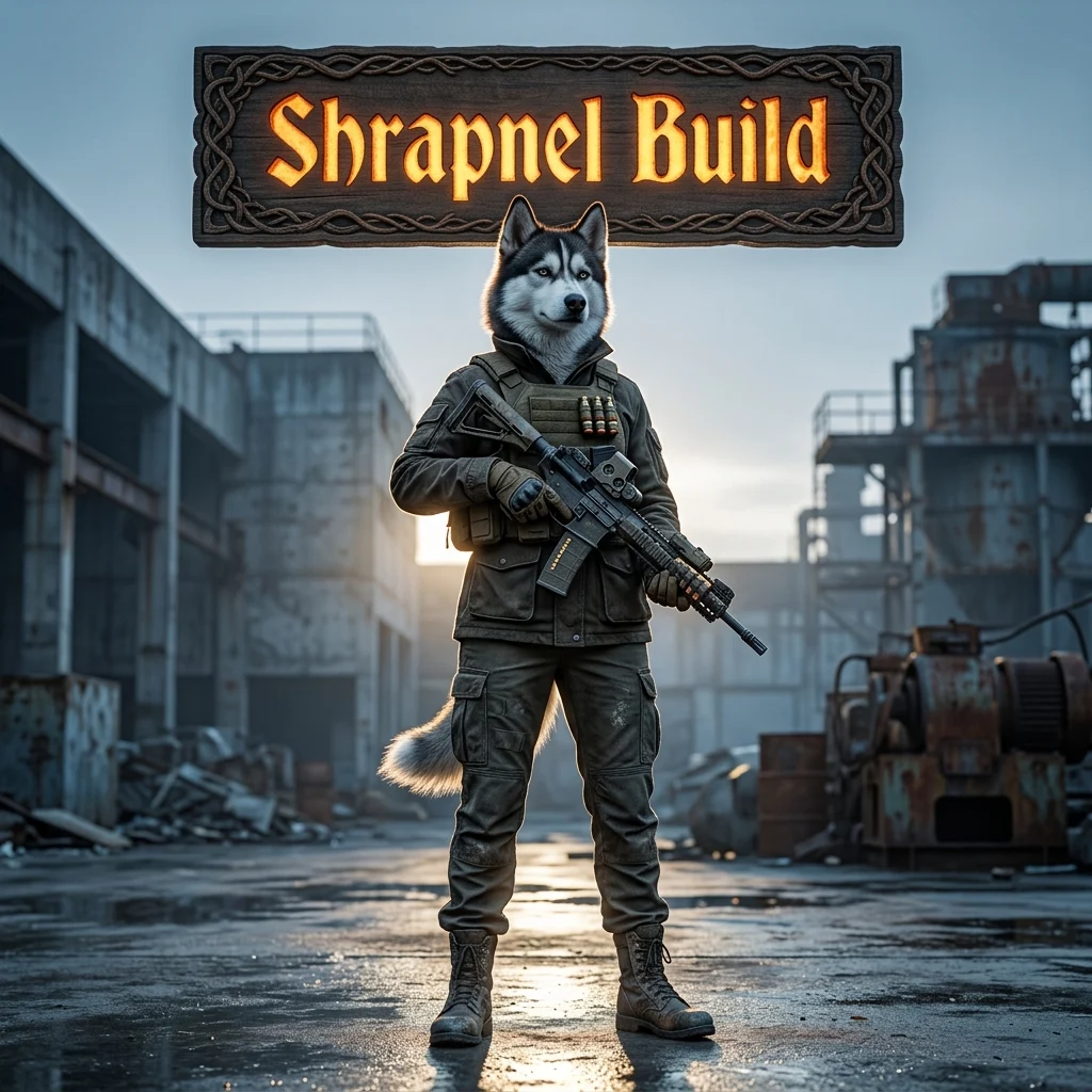 Promotional image for the Shrapnel Build Boost service in Once Human.
