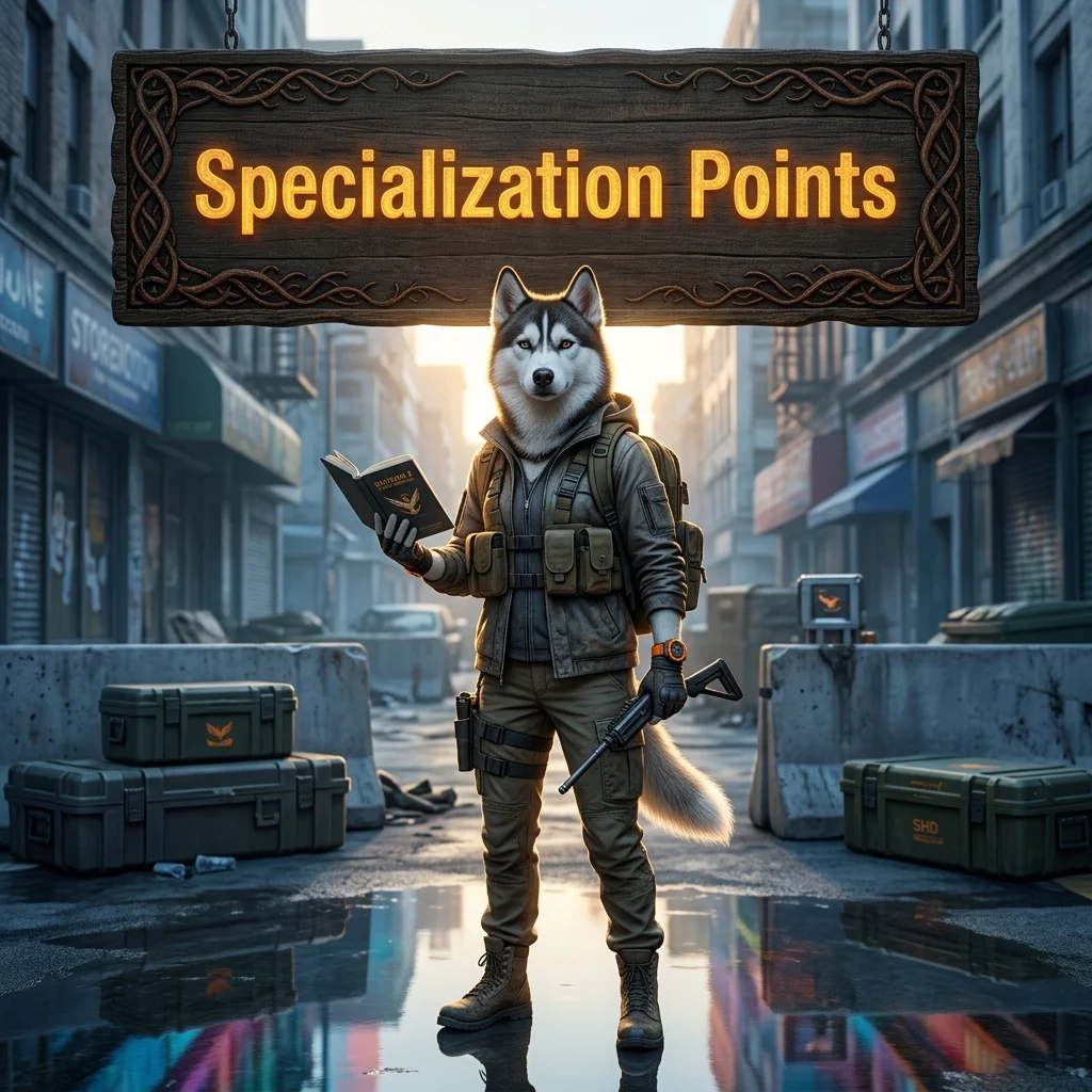 Promotional image for a Specialization Points Boost service in The Division 2