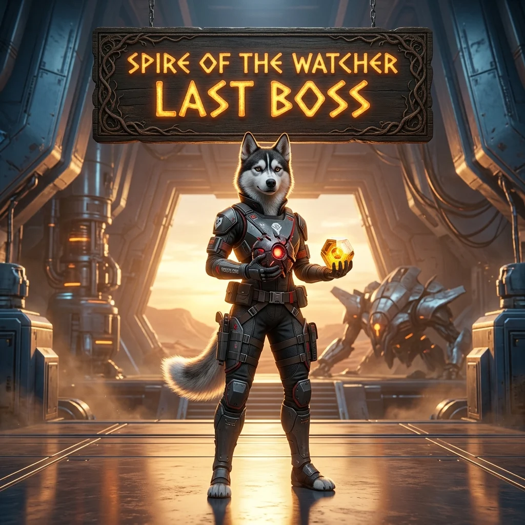 Promotional image for the Spire of the Watcher Last Boss Boost service in Destiny 2, focused on assistance with the final boss encounter.