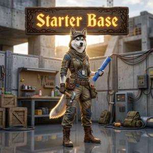 Promotional image for Starter Base Boost in Once Human, representing the named base-focused service