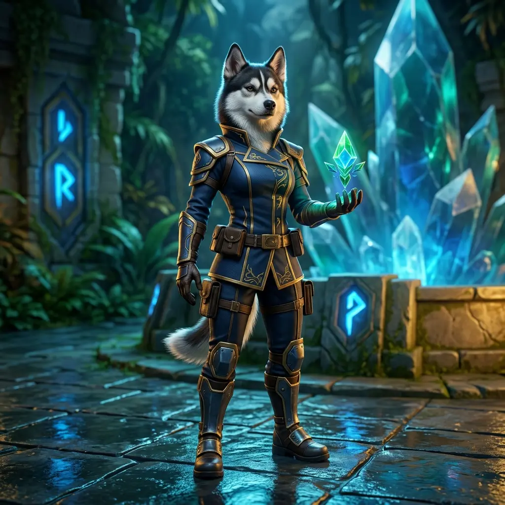 Predstavitvena ilustracija za storitve igre League of Legends brez berljivega besedila ali prepoznavnih napisov.