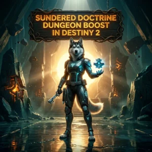 Promotional image representing the Sundered Doctrine Dungeon Boost service in Destiny 2.