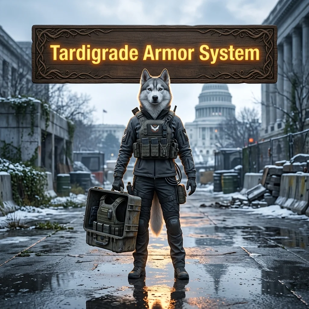 Promotional image for the Tardigrade Armor System Exotic Body Armor Boost in The Division 2.