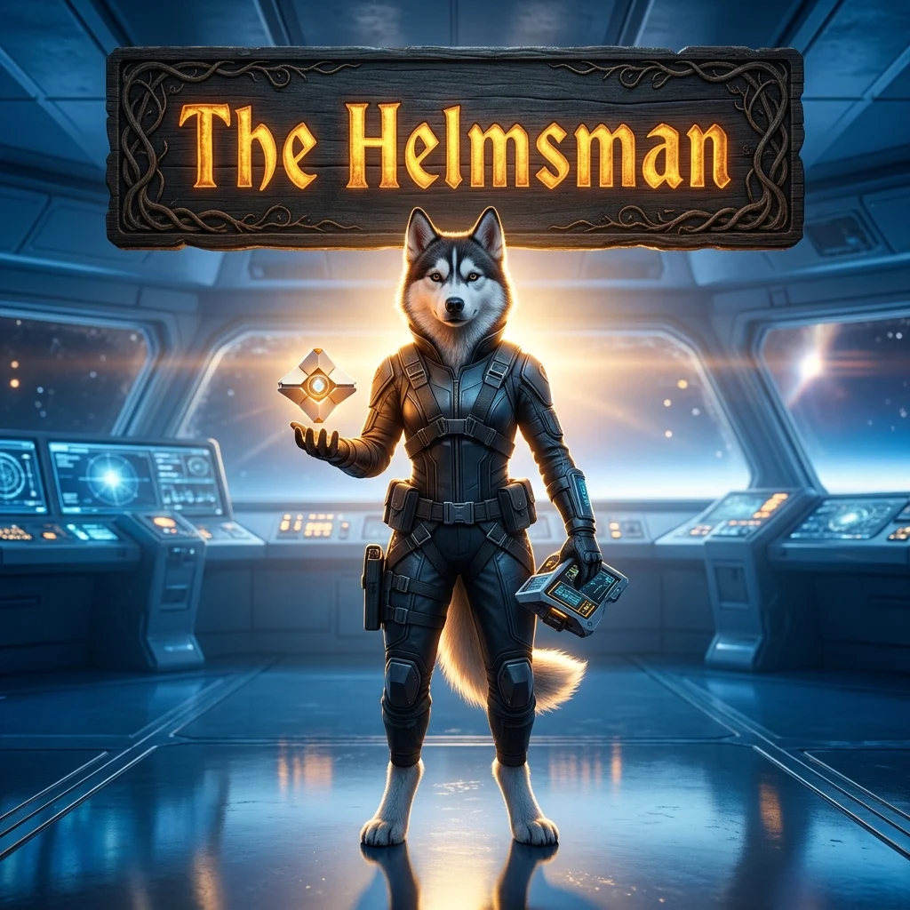 Promotional image for The Helmsman Boost in Destiny 2, representing the Helmsman boost service.