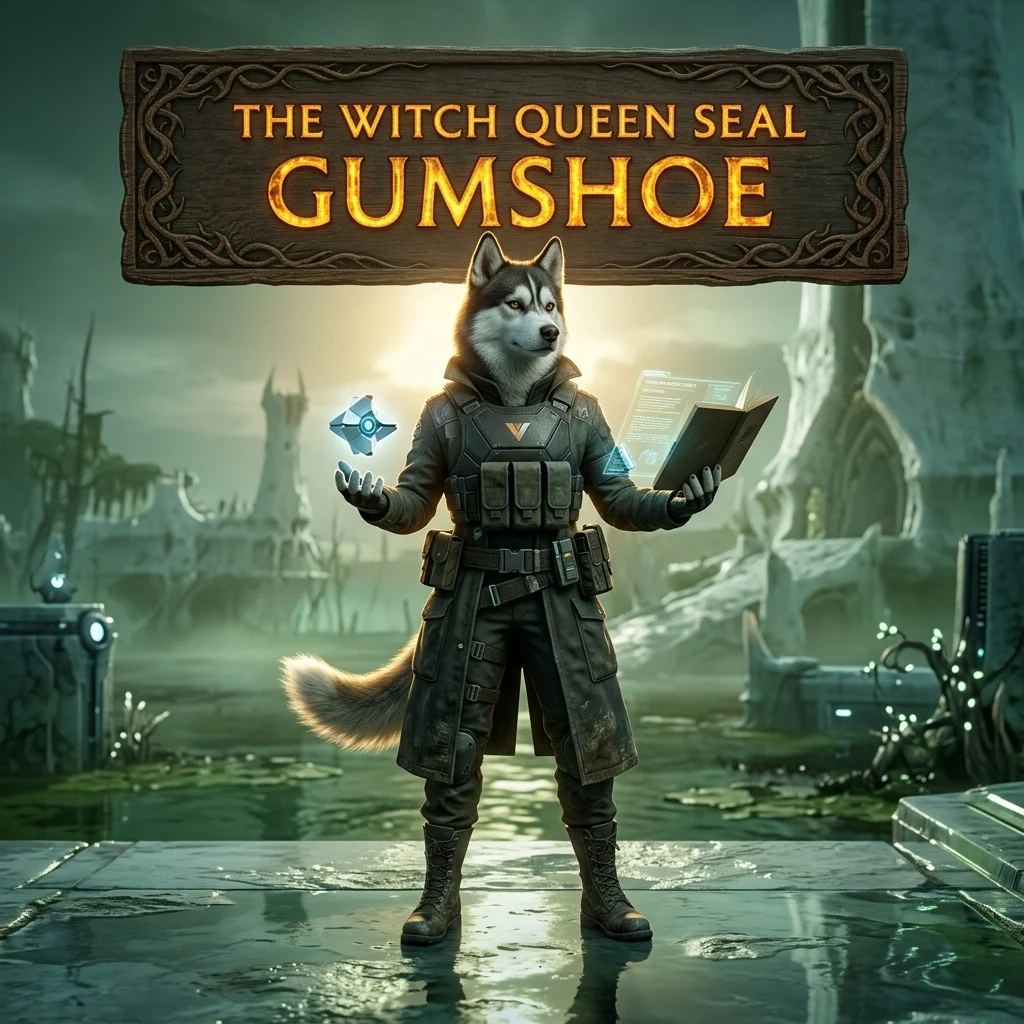 Promotional image for The Witch Queen Seal Gumshoe Boost service in Destiny 2.
