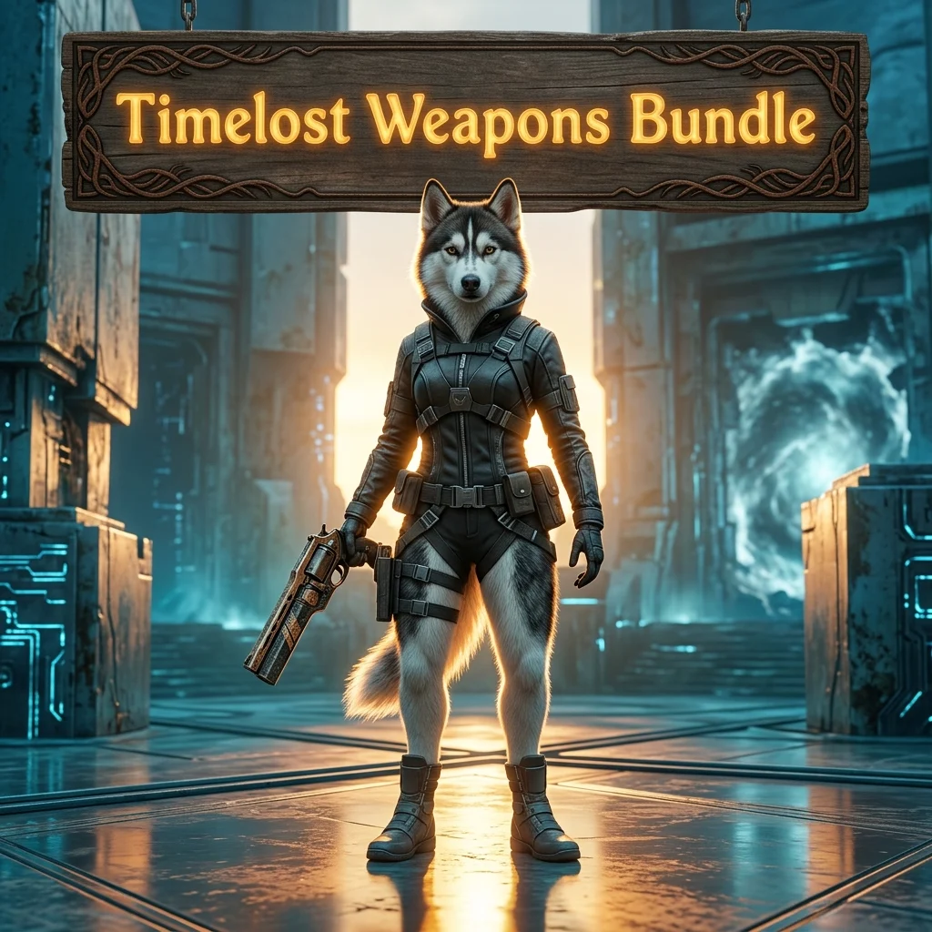 Promotional image for the Timelost Weapons Bundle Boost service in Destiny 2.