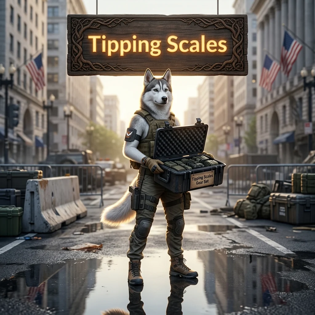 Promotional image for the Tipping Scales Gear Set Boost service in The Division 2.