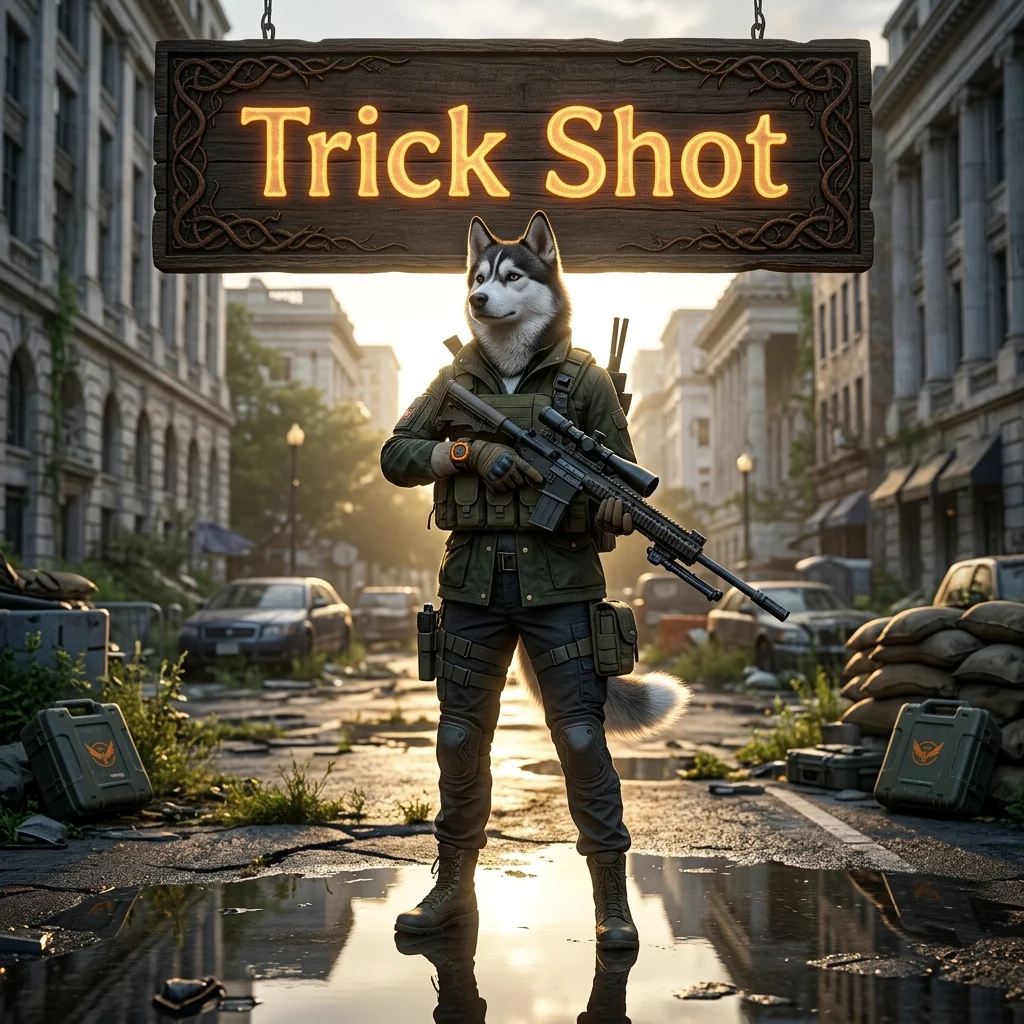 Promotional image for Trick Shot Boost in The Division 2, a Division 2 boosting service.