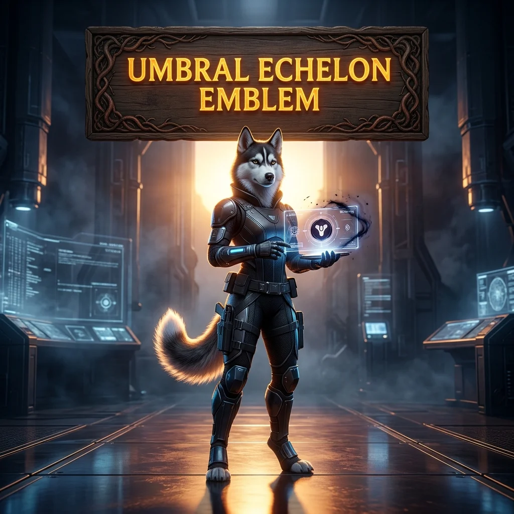 Promotional image for the Umbral Echelon Emblem Boost service in Destiny 2