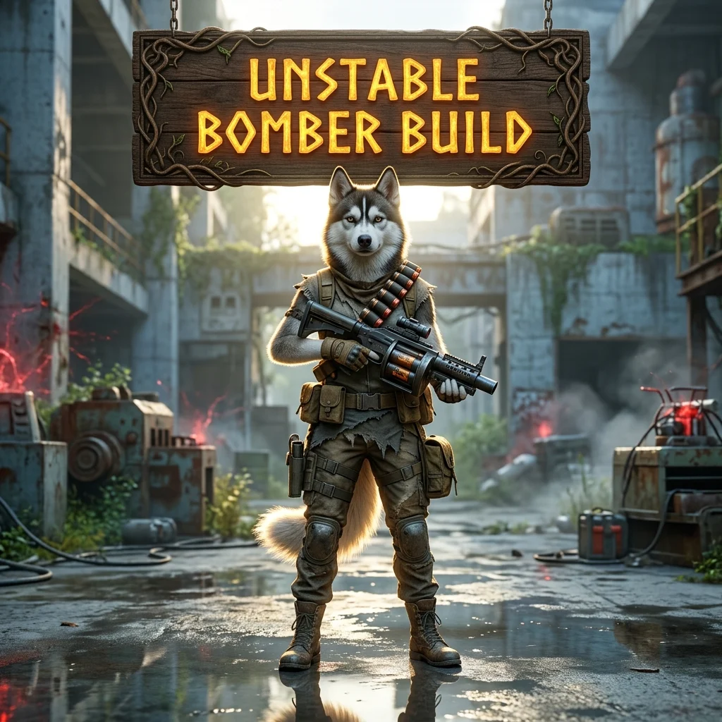Promotional image for the Unstable Bomber Build Boost service in Once Human.