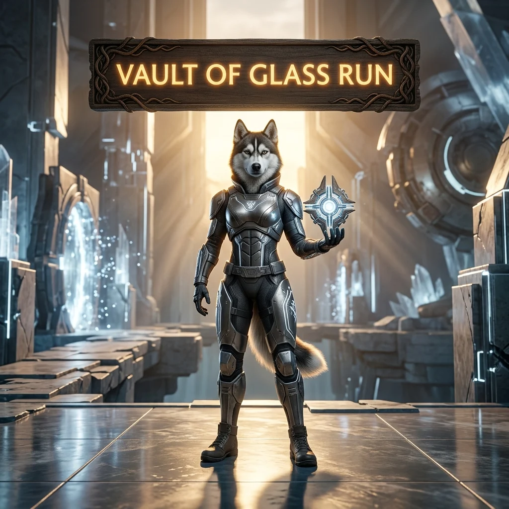 Promotional image for Vault of Glass Run Boost in Destiny 2, representing a service focused on a Vault of Glass run.