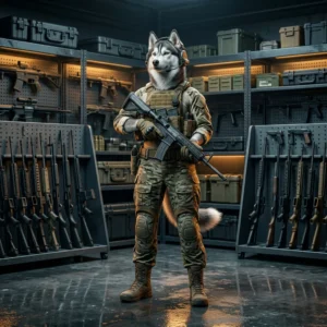 Myndskreyting tengd vopnaflokkunarlista í War Dogs, án læsilegs texta eða merkja