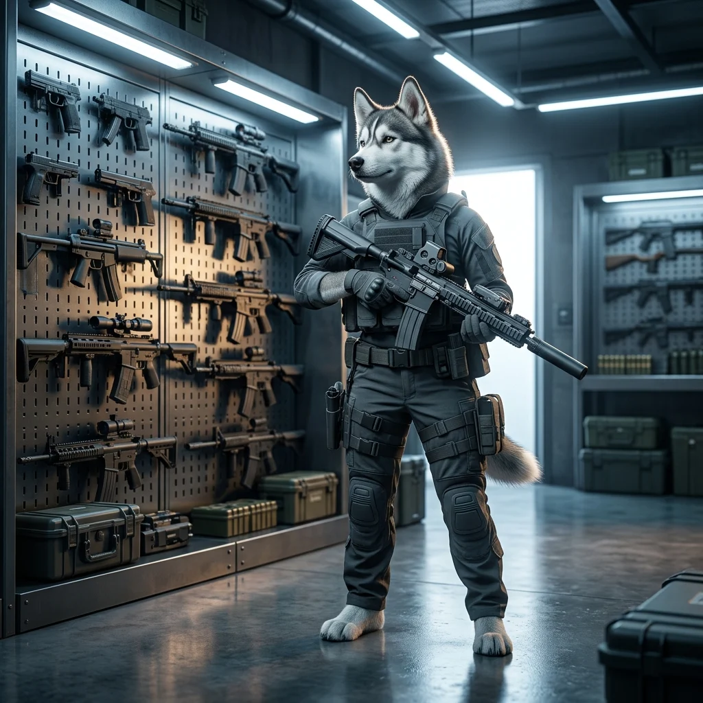 Illustration zur Waffen-Rangliste in War Dogs mit einer Übersicht der im Spiel gezeigten Ausrüstung.