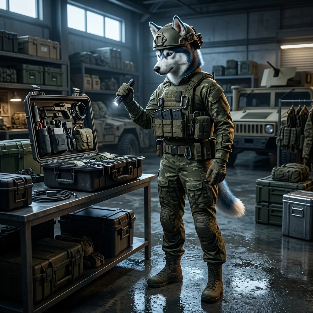 Artwork bertema War Dogs untuk membantu pembaca mempertimbangkan produk sebelum membeli