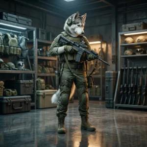 Karya seni War Dogs tanpa teks atau tanda, menampilkan visual utama produk untuk rujukan pembaca sebelum membuat pembelian.